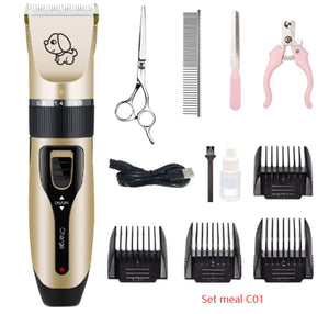 Dog Hair Clippers Trimmer Set - Essential Rush 