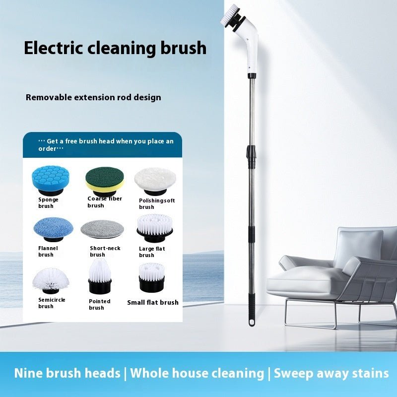 Electric Multifunction Cleaning Brush Scrubbing Brush Charging Waterproof - Essential Rush 