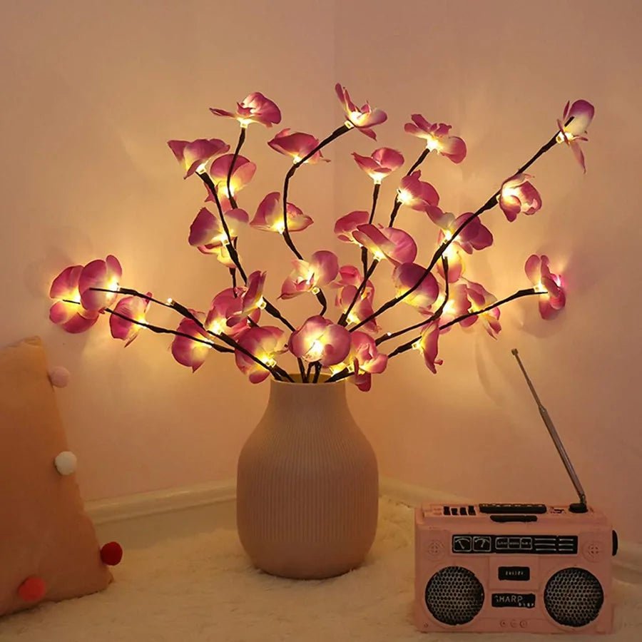 LED Willow Branch Lamp: Elegant Home Decor Accent - Essential Rush 