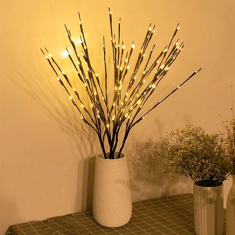 LED Willow Branch Lamp: Elegant Home Decor Accent - Essential Rush 