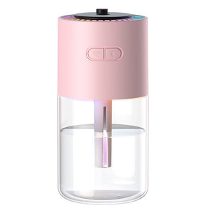New Projection Starry Sky Top Ambient Light Humidifier Small Portable Anti-Dry Burn Car Home USB Spray Shaking Head - Essential Rush 