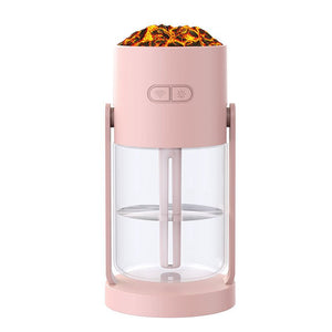New Projection Starry Sky Top Ambient Light Humidifier Small Portable Anti-Dry Burn Car Home USB Spray Shaking Head - Essential Rush 