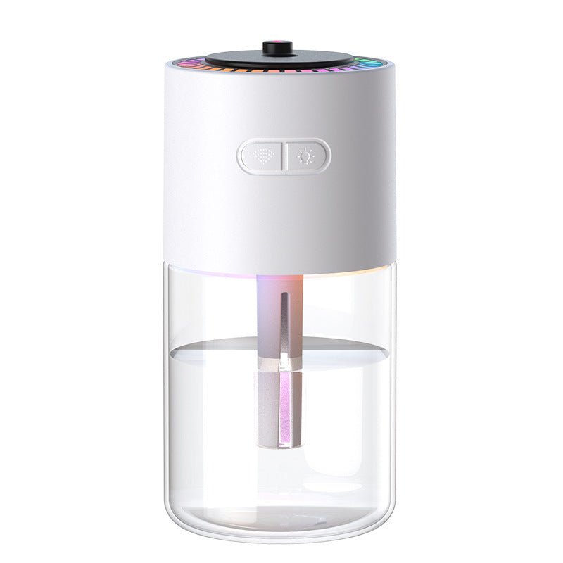 New Projection Starry Sky Top Ambient Light Humidifier Small Portable Anti-Dry Burn Car Home USB Spray Shaking Head - Essential Rush 